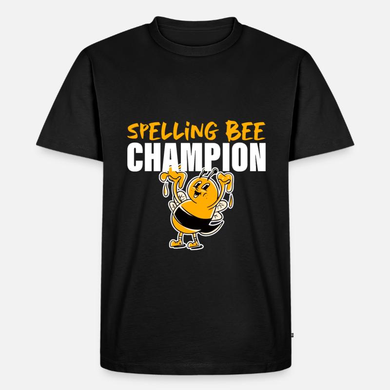 Spelling Bee Champ 4 - Männer Premium Bio T-Shirt - Schwarz