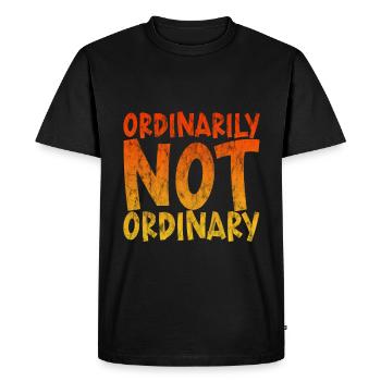 Ordinarily Not Ordinary 3 - Men's Premium Organic T-Shirt - black - Front - Nico (187cm)
