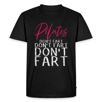 Pilates Ne pète pas Ne pète pas Ne pète pas Ne pète pas 3 - T-shirt Premium bio Homme - noir - Devant - Nico (187cm)