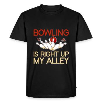 Bowling est juste dans mon allée 2 - T-shirt Premium bio Homme - noir - Devant - Nico (187cm)