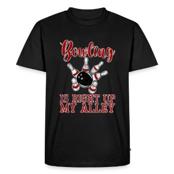 Bowling est juste dans mon allée 3 - T-shirt Premium bio Homme - noir - Devant - Nico (187cm)