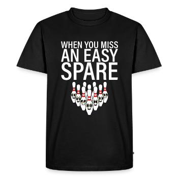 Quand vous manquez une pièce de rechange facile 2 - T-shirt Premium bio Homme - noir - Devant - Nico (187cm)
