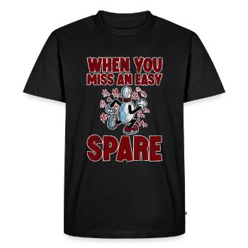 Quand vous manquez un disque de rechange facile 3 - T-shirt Premium bio Homme - noir - Devant - Nico (187cm)
