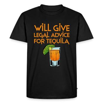Donnera des conseils juridiques pour Tequila 2 - T-shirt Premium bio Homme - noir - Devant - Nico (187cm)