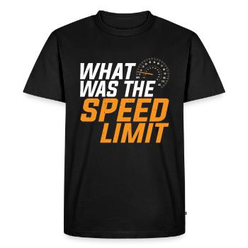 Quelle était la limite de vitesse 5 - T-shirt Premium bio Homme - noir - Devant - Nico (187cm)