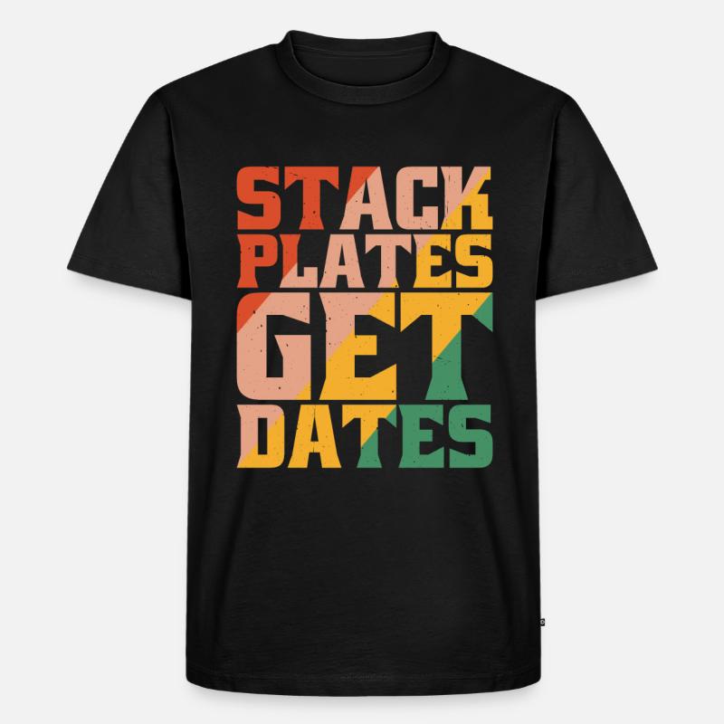 Stack Plates Get Dates 5 - T-shirt Premium bio Homme - noir