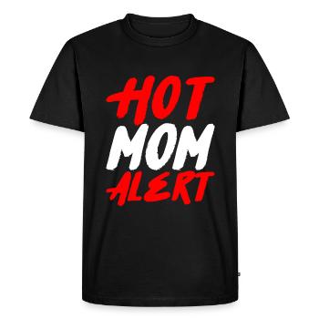 Alerte maman chaude 2 - T-shirt Premium bio Homme - noir - Devant - Nico (187cm)