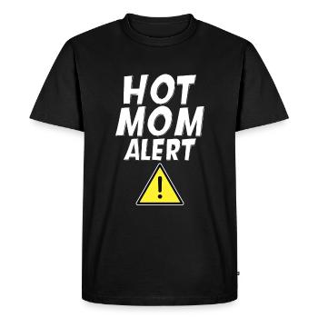 Alerte maman chaude 4 - T-shirt Premium bio Homme - noir - Devant - Nico (187cm)