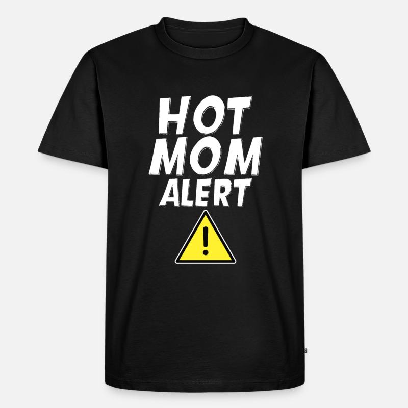 Hot Mom Alert 4 - Männer Premium Bio T-Shirt - Schwarz
