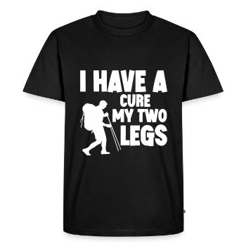I Have A Cure, My Two Legs 4 - Men's Premium Organic T-Shirt - black - Front - Nico (187cm)