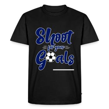 Tirez pour vos objectifs 4 - T-shirt Premium bio Homme - noir - Devant - Nico (187cm)