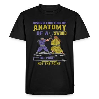 Sword Fighting 101 Anatomy Of A Sword 6 - Men's Premium Organic T-Shirt - black - Front - Nico (187cm)
