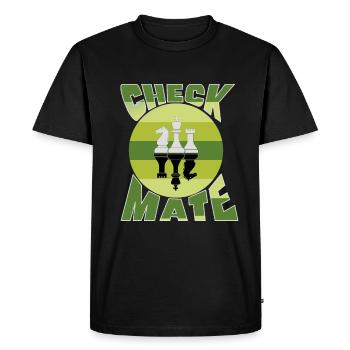 think like a chess master - Men's Premium Organic T-Shirt - black - Front - Nico (187cm)
