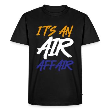 C’est une affaire aérienne - T-shirt Premium bio Homme - noir - Devant - Nico (187cm)