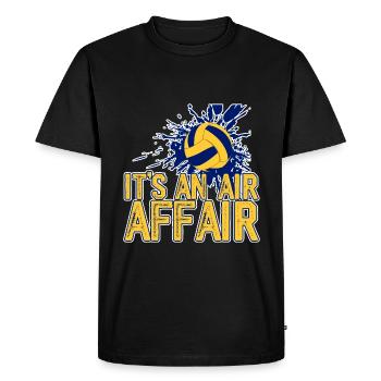 C’est une affaire aérienne 4 - T-shirt Premium bio Homme - noir - Devant - Nico (187cm)