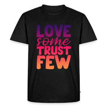 Aimer un peu de confiance 2 - T-shirt Premium bio Homme - noir - Devant - Nico (187cm)