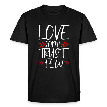 Aimer un peu de confiance Peu 4 - T-shirt Premium bio Homme - noir - Devant - Nico (187cm)