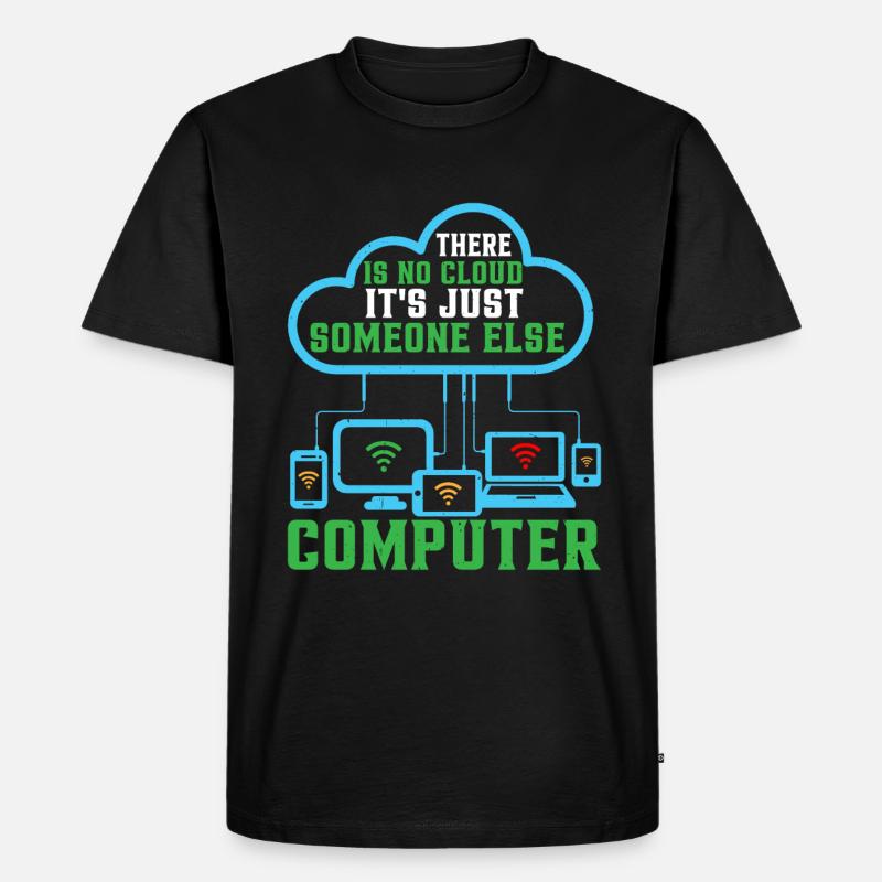 There Is No Cloud 17 - Männer Premium Bio T-Shirt - Schwarz