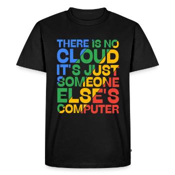 There Is No Cloud 19 - Men's Premium Organic T-Shirt - black - Front - Nico (187cm)