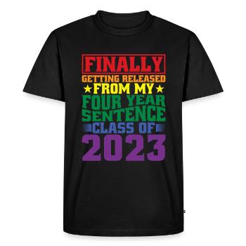 Getting Released From My Four Year Sentence 2 - Men's Premium Organic T-Shirt - black - Front - Nico (187cm)
