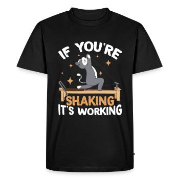 Si vous tremblez, ça marche 2 - T-shirt Premium bio Homme - noir - Devant - Nico (187cm)