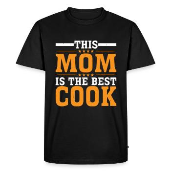 Cette maman est la meilleure cuisinière 3 - T-shirt Premium bio Homme - noir - Devant - Nico (187cm)