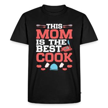 Cette maman est la meilleure cuisinière 2 - T-shirt Premium bio Homme - noir - Devant - Nico (187cm)