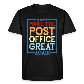 Rendre le bureau de poste génial à nouveau - T-shirt Premium bio Homme - noir - Devant - Nico (187cm)