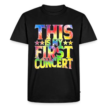 C’est mon premier concert 51 - T-shirt Premium bio Homme - noir - Devant - Nico (187cm)
