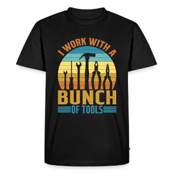 I Work With A Bunch Of Tools 20 - Men's Premium Organic T-Shirt - black - Front - Nico (187cm)