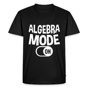 Mode algèbre sur 2 - T-shirt Premium bio Homme - noir - Devant - Nico (187cm)