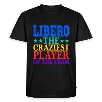 Libero, The Craziest Player Of The Team 2 - Men's Premium Organic T-Shirt - black - Front - Nico (187cm)