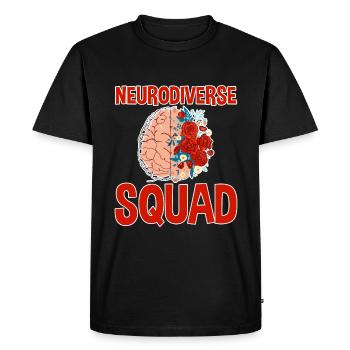 Escouade Neurodiverse 2 - T-shirt Premium bio Homme - noir - Devant - Nico (187cm)