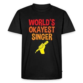 World’s Okest Singer 4 - T-shirt Premium bio Homme - noir - Devant - Nico (187cm)