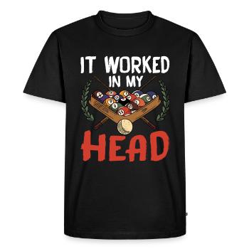 Ça a marché dans ma tête - T-shirt Premium bio Homme - noir - Devant - Nico (187cm)
