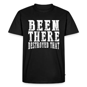 Été là détruit que 14 - T-shirt Premium bio Homme - noir - Devant - Nico (187cm)