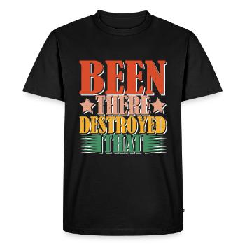 Été là détruit que 12 - T-shirt Premium bio Homme - noir - Devant - Nico (187cm)