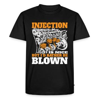 Injection Is Nice But I'd Rather Be Blown 7 - Men's Premium Organic T-Shirt - black - Front - Nico (187cm)