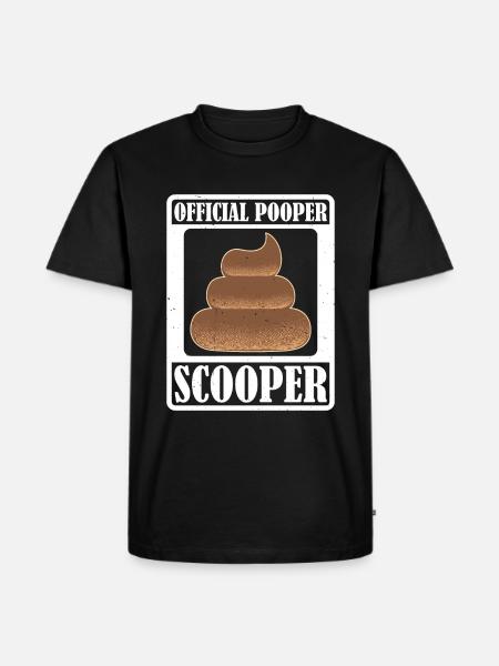 Official Pooper Scooper 32 - Männer Premium Bio T-Shirt - Schwarz