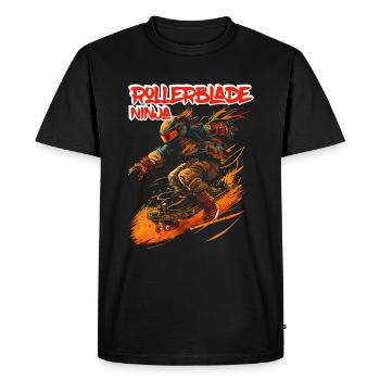 Rollerblade Ninja 5 - T-shirt Premium bio Homme - noir - Devant - Nico (187cm)