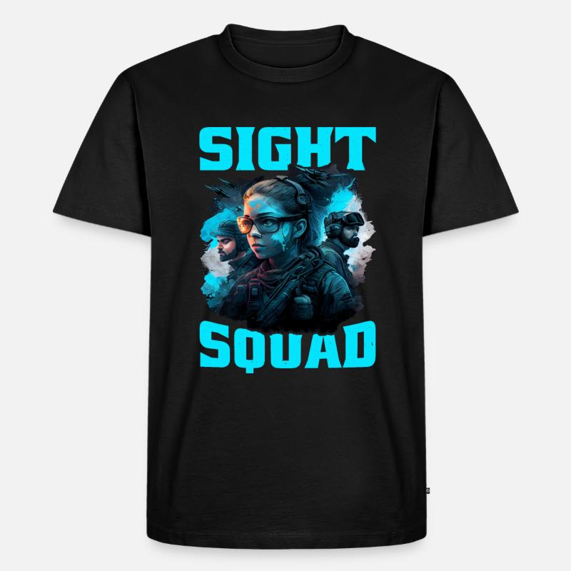 Sight Squad 5 - Männer Premium Bio T-Shirt - Schwarz