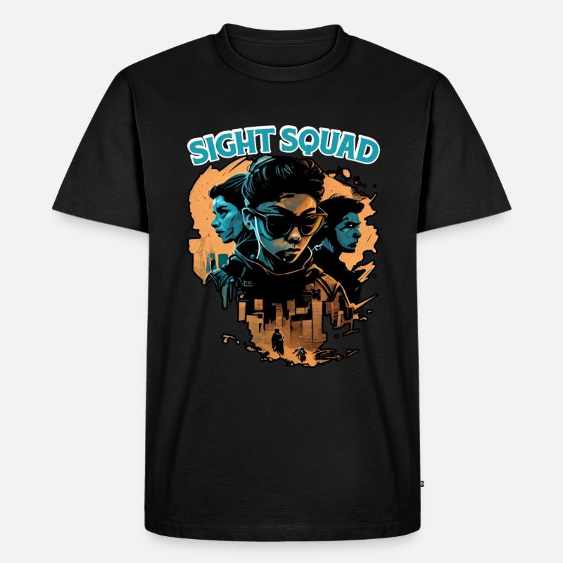 Sight Squad 6 - Männer Premium Bio T-Shirt - Schwarz