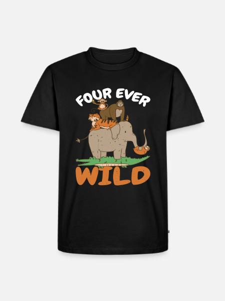 Four Ever Wild 52 - Men's Premium Organic T-Shirt - black