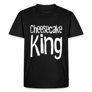 Cheesecake King - T-shirt Premium bio Homme - noir - Devant - Nico (187cm)