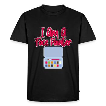 I Am A Face Painter - Men's Premium Organic T-Shirt - black - Front - Nico (187cm)
