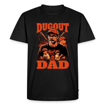 Dugout Papa 5 - T-shirt Premium bio Homme - noir - Devant - Nico (187cm)