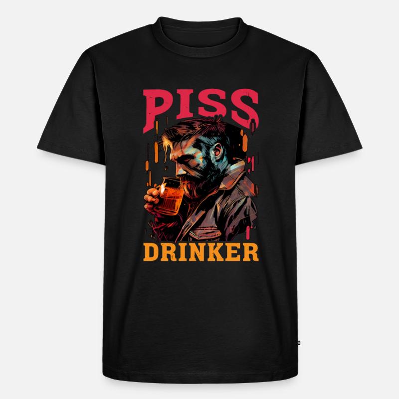 Piss Drinker 36 - Männer Premium Bio T-Shirt - Schwarz