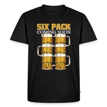 Six Pack bientôt disponible 56 - T-shirt Premium bio Homme - noir - Devant - Nico (187cm)