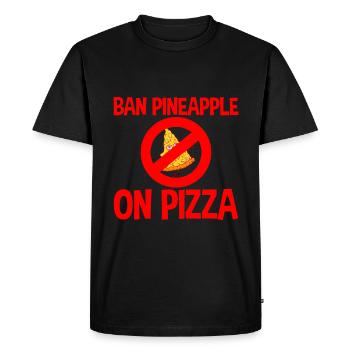 Interdire l’ananas sur la pizza 2 - T-shirt Premium bio Homme - noir - Devant - Nico (187cm)