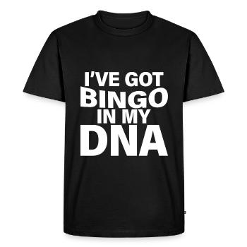 I've Got Bingo In My Dna - Men's Premium Organic T-Shirt - black - Front - Nico (187cm)